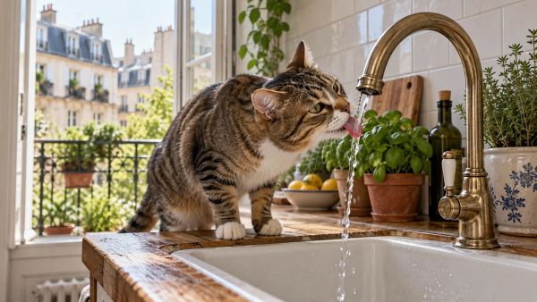 Pourquoi l'eau courante est-elle le choix préféré de votre chat ?